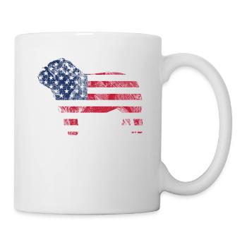 English Bulldog July 4 Patriotic Dog - Mug - white - Right