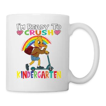 Duck With Scooter I'm Ready To Crush Kindergarten - Mug - white - Right