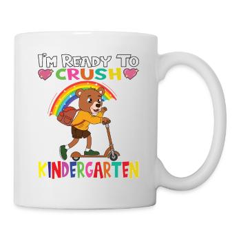 Bear With Scooter I'm Ready To Crush Kindergarten - Mug - white - Right