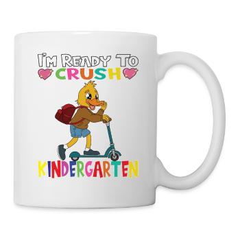 I'm Ready To Crush Kindergarten Duck With Scooter - Mug - white - Right