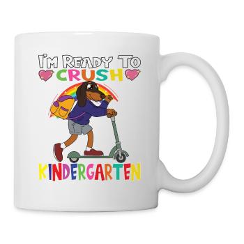 Dog With Scooter I'm Ready To Crush Kindergarten - Mug - white - Right