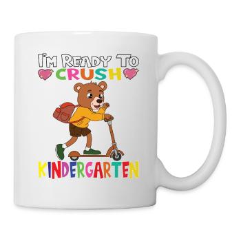 I'm Ready To Crush Kindergarten Bear With Scooter - Mug - white - Right