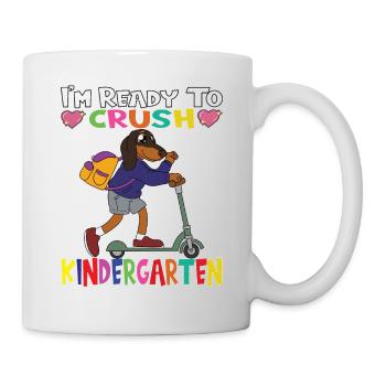 I'm Ready To Crush Kindergarten Dog With Scooter - Mug - white - Right
