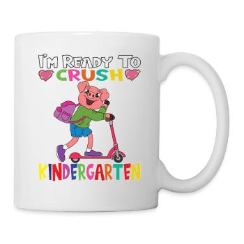 I'm Ready To Crush Kindergarten Pig With Scooter - Mug - white - Right