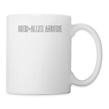 Vatertag Himmelfahrt Bier Nachbar Nachbarn Saufen - Tasse - Weiß - Rechts