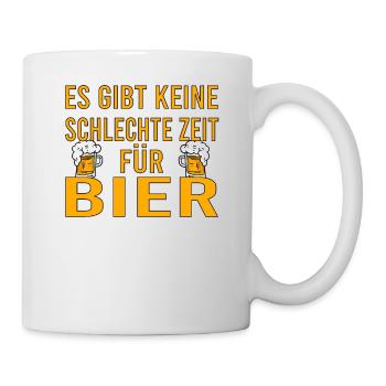 Vatertag Himmelfahrt Bier Nachbar Nachbarn Saufen - Tasse - Weiß - Rechts