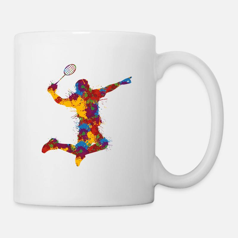 Badminton - Tasse - Weiß