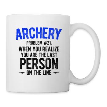 Bogenschießen Archery - Tasse - Weiß - Rechts