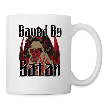 Satan Beelzebub Teufel Gothic Pentagram Mystisch - Tasse - Weiß - Rechts
