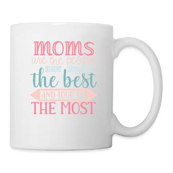 Les mamans nous aiment le plus - Fête des mères - Mug blanc - blanc - Droite