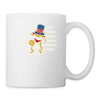 Dab Shiba Inu Juillet 4 Dog Lovers USA - Mug blanc - blanc - Droite