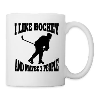 Eishockeyspieler Eishockey Hockeyfan Eishockeyteam - Tasse - Weiß - Rechts