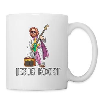 Jesus Rockt für einen Männer und Frauen - Tasse - Weiß - Rechts
