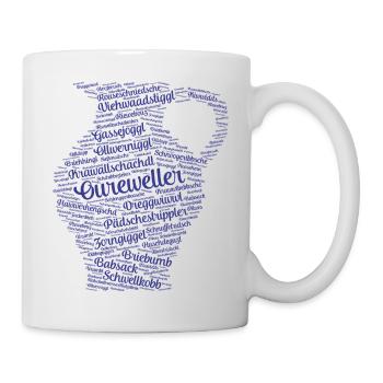 Bembel blau - Tasse - Weiß - Rechts