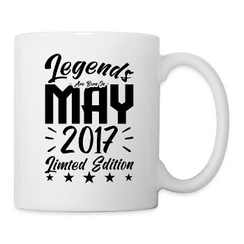 Born May 2017 Birthday gift 2017. - Mug - white - Right