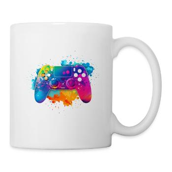 Colorful Premium Gaming Controller Splash Art - Mug - white - Right