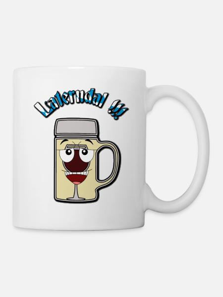 Laternenmaß / Laterne / Laterndal V2 - Tasse - Weiß
