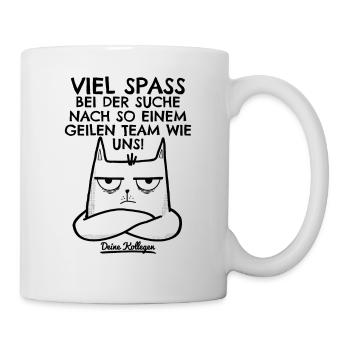 Jobwechsel Neuer Job Abschied Abschiedsgeschenk - Tasse - Weiß - Rechts