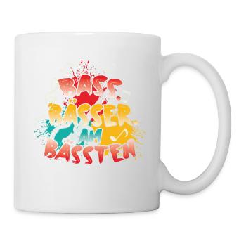 Bassisten, Bassgitarristen Gitarristen Bass - Tasse - Weiß - Rechts