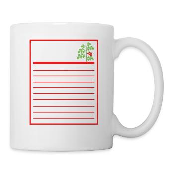 Tomato Farmer Nutrition Facts, Drôle de tomate - Mug blanc - blanc - Droite