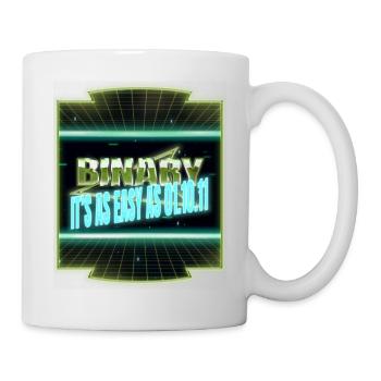 hacking computer equestrian geek fingers computer - Tasse - Weiß - Rechts