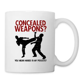 Israelischer Kampfsport Krav Maga - Tasse - Weiß - Rechts