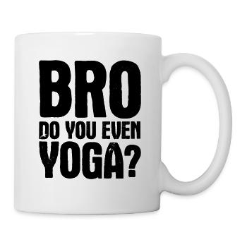 Yogalehrer Spruch Für Yogi Yoga - Tasse - Weiß - Rechts