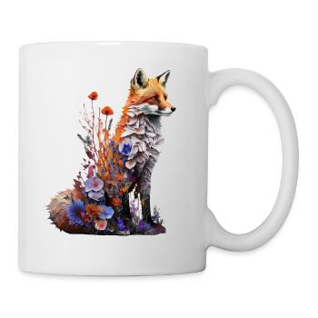 Fox Forest Animals Animal Motif Art Motif Fox - Mug - white - Right