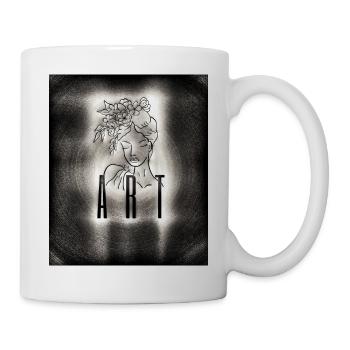 Kunstfrau - Tasse - Weiß - Rechts
