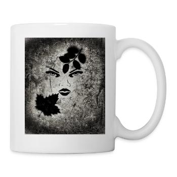 Frau Kunst - Tasse - Weiß - Rechts