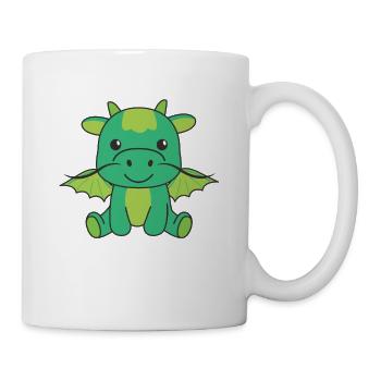 Dragon Animaux mignons pour enfants Manga Dragon - Mug blanc - blanc - Droite