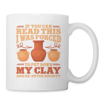 Ceramic Oven Cermaicist Ceramic Clay Oven Pot - Mug - white - Right