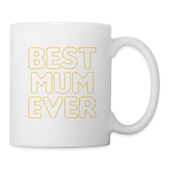 BEST MUM EVER Mother's Day gift idea for mom, Fra - Mug - white - Right