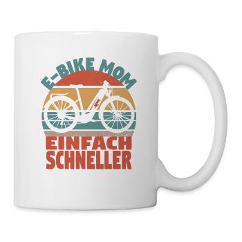 Elektrofahrrad Mama Pedelec EBike Mutter E-Bike - Tasse - Weiß - Rechts