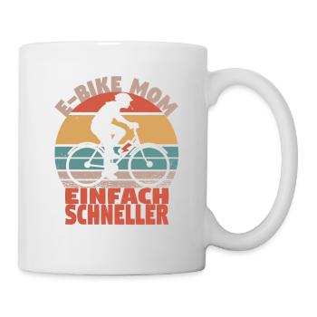 Elektrofahrrad Mama Pedelec EBike Mutter E-Bike - Tasse - Weiß - Rechts