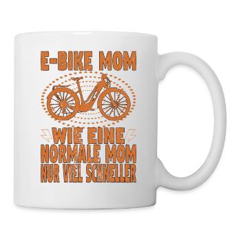 Elektrofahrrad Mama Pedelec EBike Mutter E-Bike - Tasse - Weiß - Rechts