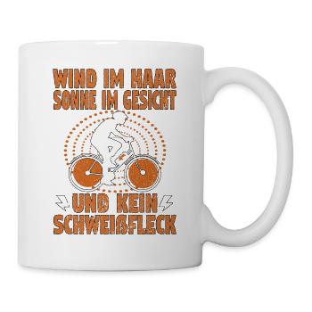 Elektrofahrrad Pedelec EBike E-Bike Hilfsmotor - Tasse - Weiß - Rechts