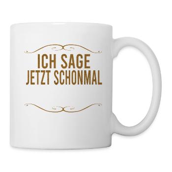 Jagen Jäger Jagd Wildschwein Wald Geweih Keiler - Tasse - Weiß - Rechts