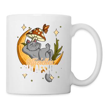 Offizielles Schlafshirt Katze Mond - Tasse - Weiß - Rechts