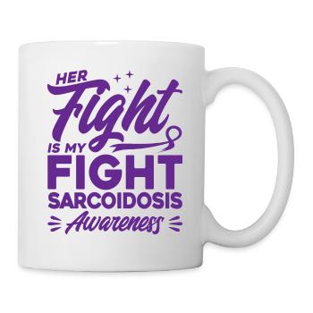 Sarkoidose Überlebender Sarkoidose Unterstützung S - Tasse - Weiß - Rechts
