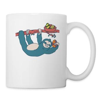 Easter Sloth Forest Wildlife Animal Festival Eggs - Mug - white - Right