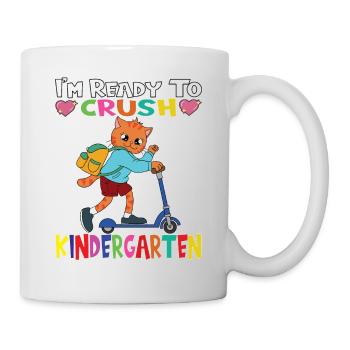 I'm Ready To Crush Kindergarten Cat With Scooter - Mug - white - Right
