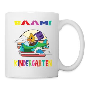 Kindergartenkind Hallo Kindergarten Ich Komme - Tasse - Weiß - Rechts