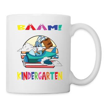 Kindergartenkind Hallo Kindergarten Ich Komme - Tasse - Weiß - Rechts