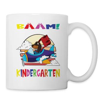 Kindergartenkind Hallo Kindergarten Ich Komme - Tasse - Weiß - Rechts