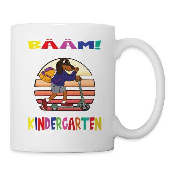 Kindergartenkind Hallo Kindergarten Ich Komme - Tasse - Weiß - Rechts
