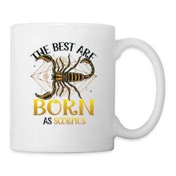 Die Besten Werden Als Skorpion Geboren - Tasse - Weiß - Rechts