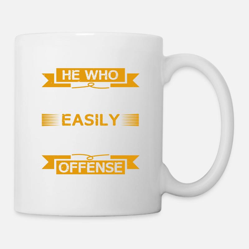 WER VERZEIHT, LÄDT LEICHT ZUR BELEIDIGUNG EIN - Tasse - Weiß