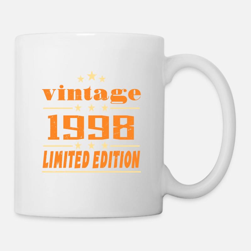 1998 Vintage Retro Birthday Bday Gift 1998 - Mug blanc - blanc