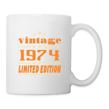1974 Vintage Retro Birthday Bday Gift 1974 - Mug blanc - blanc - Droite